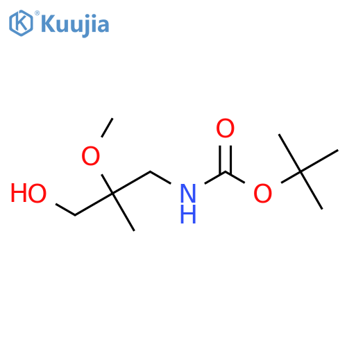 Tert-butyl N-(3-hydroxy-2-methoxy-2-methylpropyl)carbamate structure