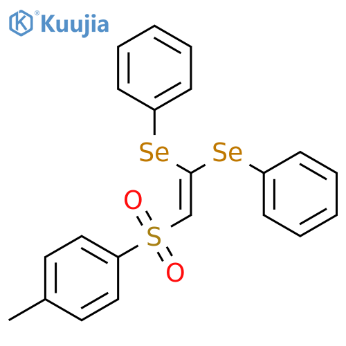 Benzene, 1-[[2,2-bis(phenylseleno)ethenyl]sulfonyl]-4-methyl- structure