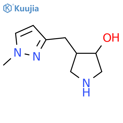 4-(1-methyl-1H-pyrazol-3-yl)methylpyrrolidin-3-ol structure
