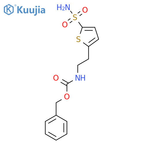 benzyl N-2-(5-sulfamoylthiophen-2-yl)ethylcarbamate structure