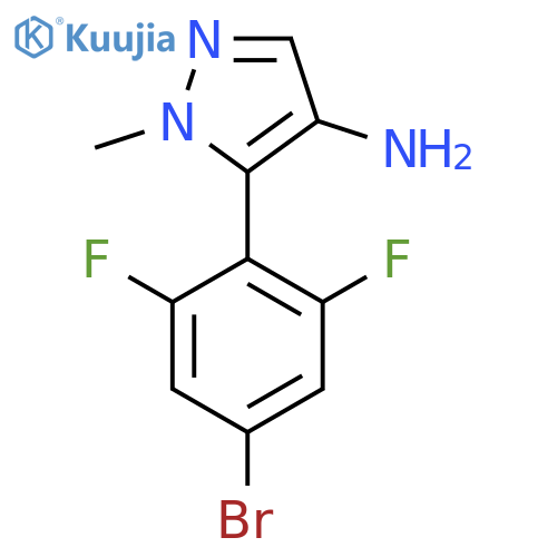 5-(4-bromo-2,6-difluorophenyl)-1-methyl-1H-pyrazol-4-amine structure