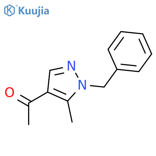 1-(1-benzyl-5-methyl-1H-pyrazol-4-yl)ethan-1-one structure