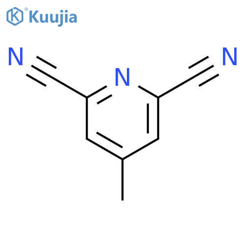 4-methyl-2,6-Pyridinedicarbonitrile structure