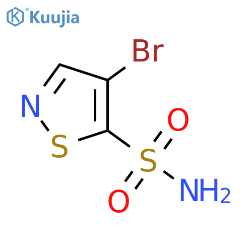 4-bromo-1,2-thiazole-5-sulfonamide structure