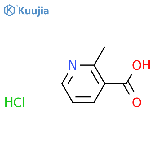 2-methylpyridine-3-carboxylic acid hydrochloride structure
