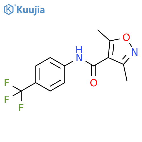 4-Isoxazolecarboxamide, 3,5-dimethyl-N-[4-(trifluoromethyl)phenyl]- structure