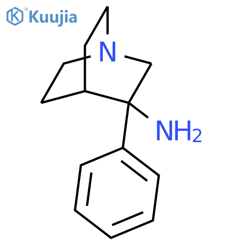 1-Azabicyclo[2.2.2]octan-3-amine,3-phenyl- structure