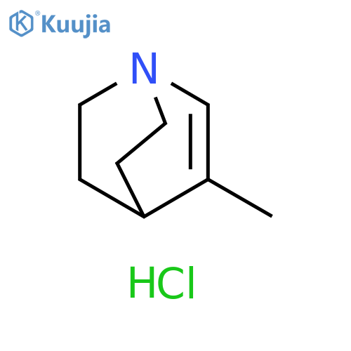1-Azabicyclo[2.2.2]oct-2-ene, 3-methyl-, hydrochloride (1:1) structure