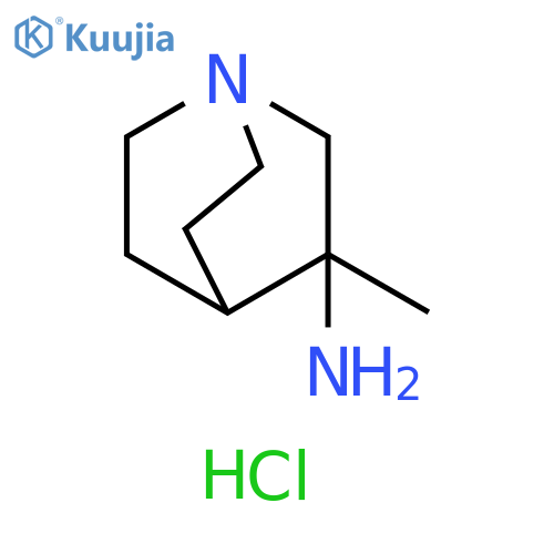 3-methyl-1-azabicyclo2.2.2octan-3-amine dihydrochloride structure