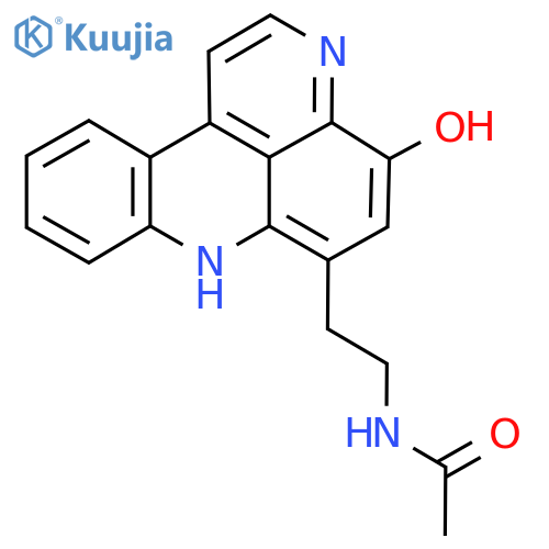 Acetamide, N-(2-(4-hydroxy-7H-pyrido(2,3,4-kl)acridin-6-yl)ethyl)- structure