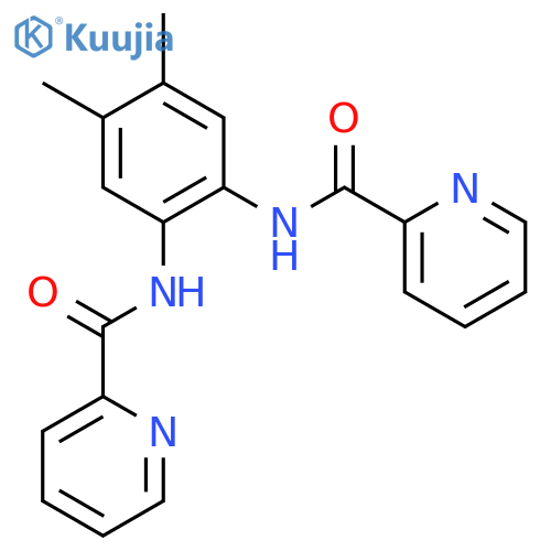 2-Pyridinecarboxamide, N,N'-(4,5-dimethyl-1,2-phenylene)bis- structure