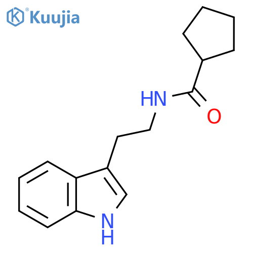 N-2-(1H-indol-3-yl)ethylcyclopentanecarboxamide structure