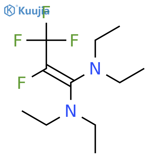 1,1-bis(diethylamino)tetrafluoro-1-propene structure