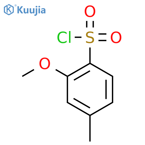 2-methoxy-4-methylbenzene-1-sulfonylchloride structure