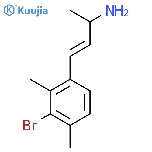 4-(3-bromo-2,4-dimethylphenyl)but-3-en-2-amine structure