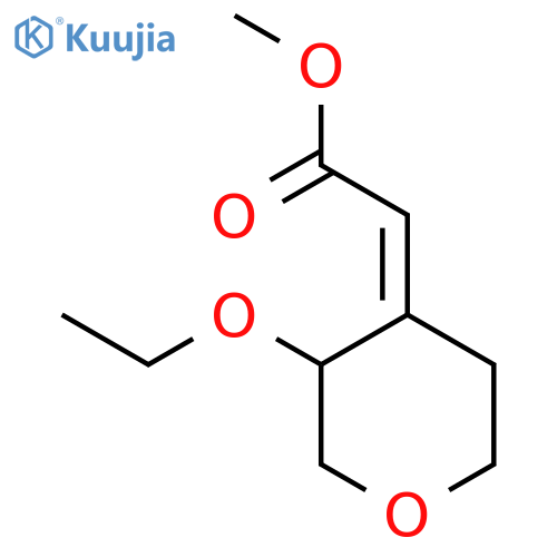 methyl 2-(4Z)-3-ethoxyoxan-4-ylideneacetate structure