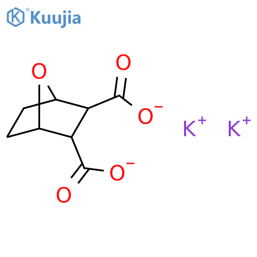 7-Oxabicyclo[2.2.1]heptane-2,3-dicarboxylicacid, potassium salt (1:2) structure