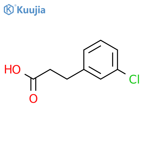 3-(3-chlorophenyl)propanoic acid structure