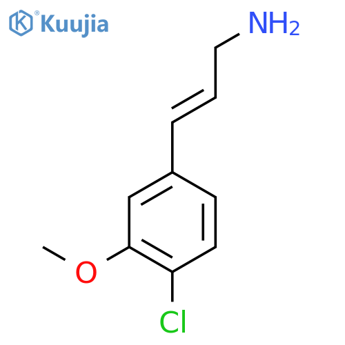 3-(4-chloro-3-methoxyphenyl)prop-2-en-1-amine structure