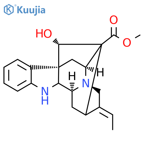(2ξ,17S,19E)-19,20-Didehydro-1-demethyl-17-hydroxyajmalan-16-carboxylic acid methyl ester structure