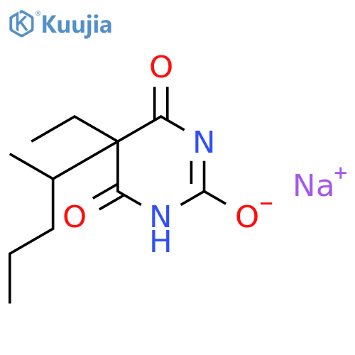 sodium 5-ethyl-4,6-dioxo-5-[(2R)-pentan-2-yl]-1,4,5,6-tetrahydropyrimidin-2-olate structure
