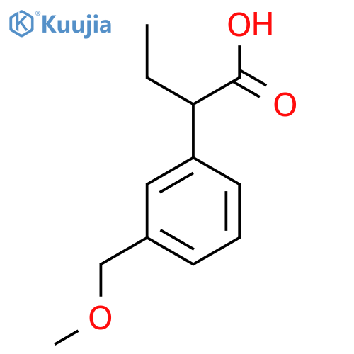2-3-(methoxymethyl)phenylbutanoic acid structure
