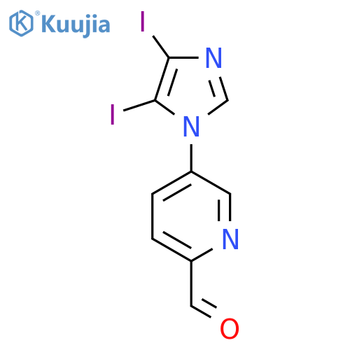 5-(4,5-diiodo-1H-imidazol-1-yl)pyridine-2-carbaldehyde structure