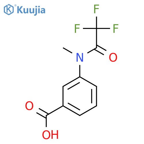 3-(2,2,2-trifluoro-N-methylacetamido)benzoic acid structure