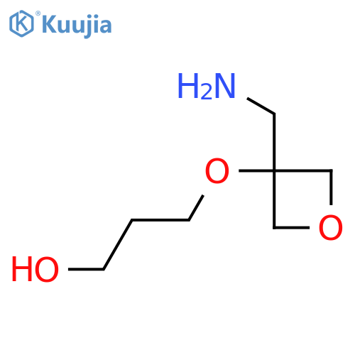 3-{[3-(Aminomethyl)oxetan-3-yl]oxy}propan-1-ol structure