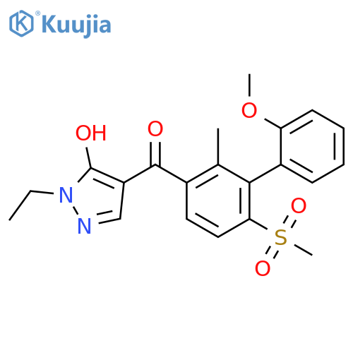Methanone,(1-ethyl-5-hydroxy-1H-pyrazol-4-yl)[2'-methoxy-2-methyl-6-(methylsulfonyl)[1,1'-biphenyl]-3-yl]- structure
