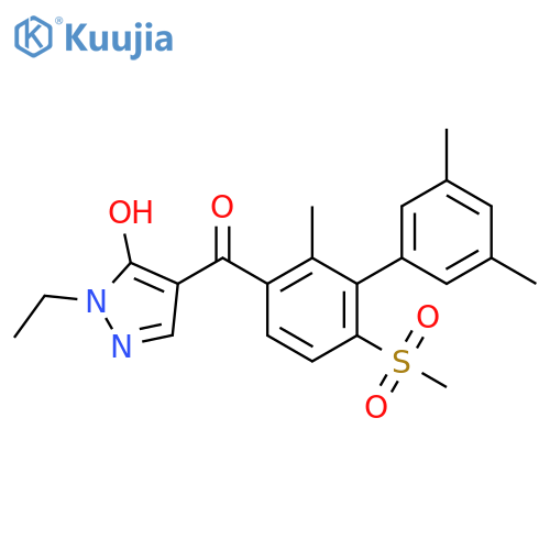 Methanone,(1-ethyl-5-hydroxy-1H-pyrazol-4-yl)[2,3',5'-trimethyl-6-(methylsulfonyl)[1,1'-biphenyl]-3-yl]- structure