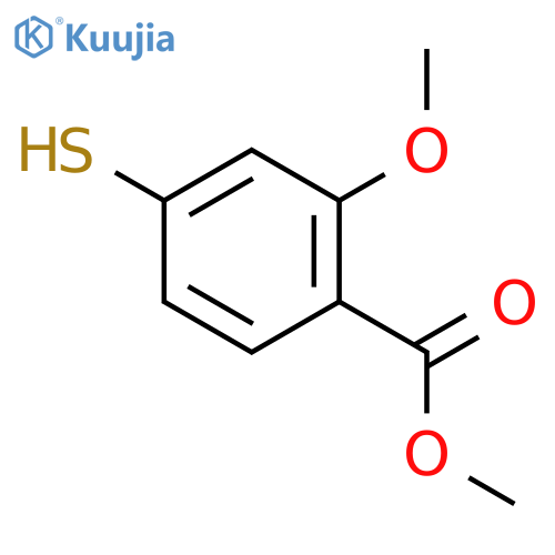 4-Mercapto-2-methoxy-benzoic acid methyl ester structure
