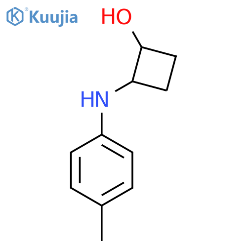 2-(4-methylphenyl)aminocyclobutan-1-ol structure