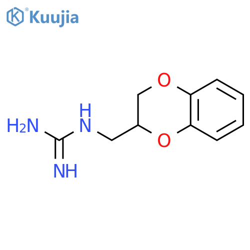 N-(2,3-dihydro-1,4-benzodioxin-2-yl)methylguanidine structure