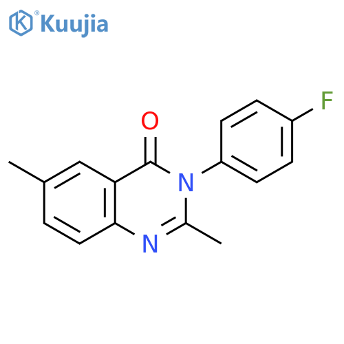 4(3H)-Quinazolinone, 3-(4-fluorophenyl)-2,6-dimethyl- structure