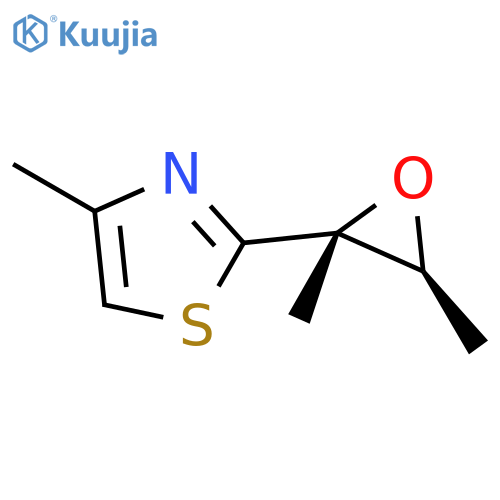 Thiazole, 2-[(2R,3S)-2,3-dimethyloxiranyl]-4-methyl-, rel- structure