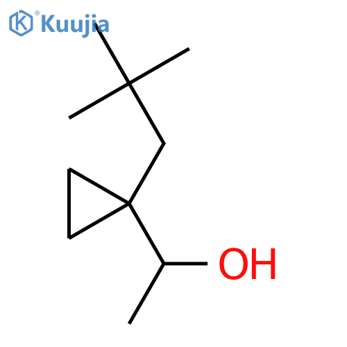 1-1-(2,2-dimethylpropyl)cyclopropylethan-1-ol structure