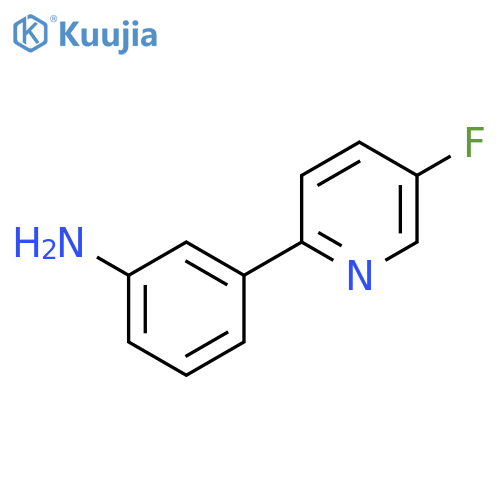 Benzenamine, 3-(5-fluoro-2-pyridinyl)- structure