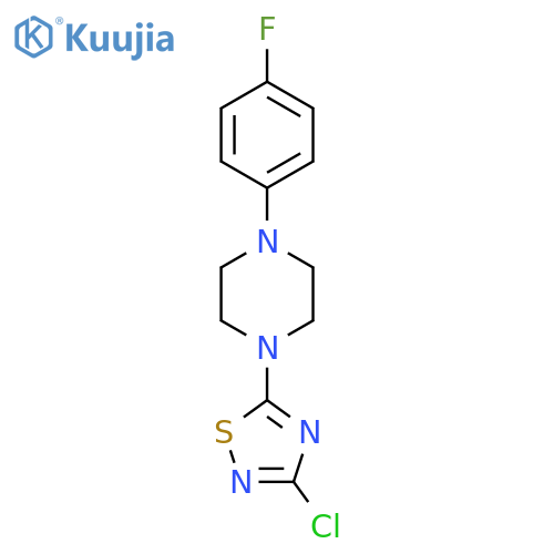 1-(3-Chloro-1,2,4-thiadiazol-5-yl)-4-(4-fluorophenyl)-piperazine structure