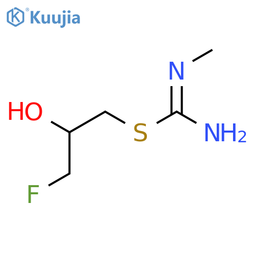 1-fluoro-3-(N'-methylcarbamimidoyl)sulfanylpropan-2-ol structure