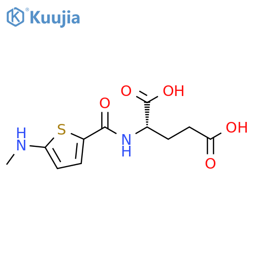 L-Glutamic acid, N-[[5-(methylamino)-2-thienyl]carbonyl]- structure