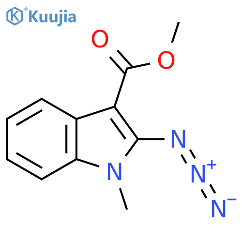 methyl 2-azido-1-methyl-1H-indole-3-carboxylate structure