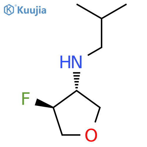 (3R,4S)-4-Fluoro-N-(2-methylpropyl)oxolan-3-amine structure
