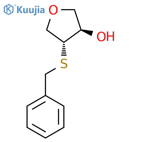 (3R,4R)-4-(Benzylsulfanyl)oxolan-3-ol structure