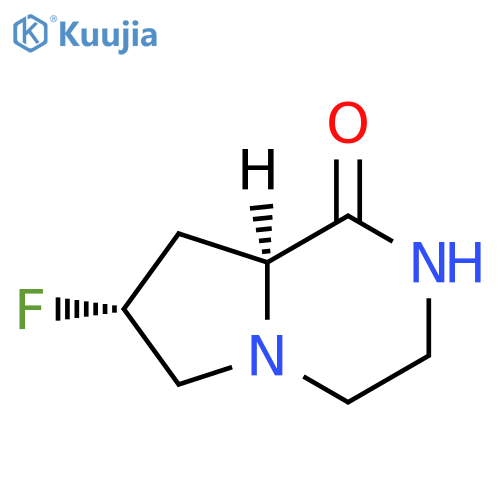 (7R,8aS)-7-fluorohexahydropyrrolo[1,2-a]pyrazin-1(2H)-one structure