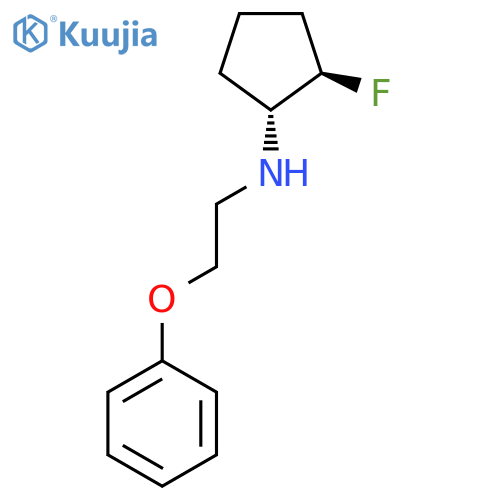 (1R,2R)-2-Fluoro-N-(2-phenoxyethyl)cyclopentan-1-amine structure
