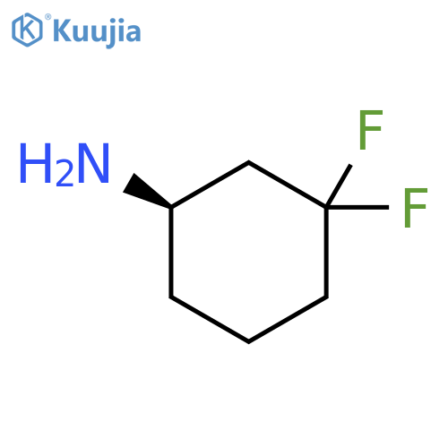 (1R)-3,3-difluorocyclohexan-1-amine structure