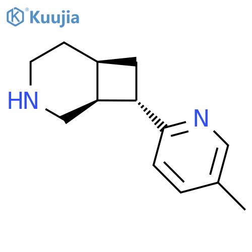 (1S,6R,8S)-8-(5-methylpyridin-2-yl)-3-azabicyclo4.2.0octane structure