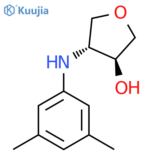 trans-4-(3,5-dimethylphenyl)aminooxolan-3-ol structure