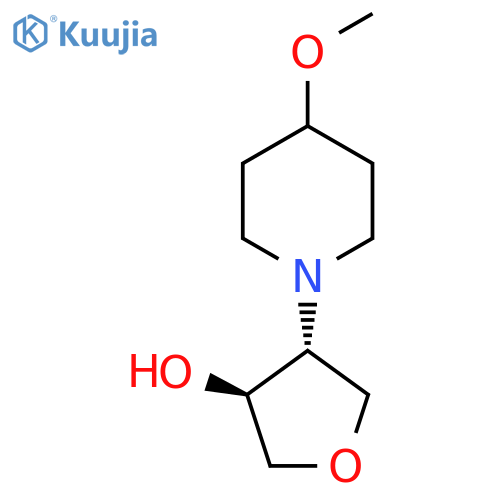 trans-4-(4-methoxypiperidin-1-yl)oxolan-3-ol structure